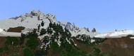 Shown: A massive mountain with Powder Snow (Image via Minecraft)